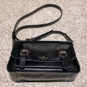 Kate Spade Black Leather Crossbody Handbag